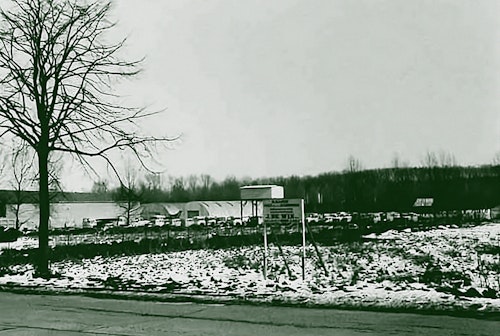 Foto van het terrein in Kontich waar De Win zich uiteindelijk zal vestigen.